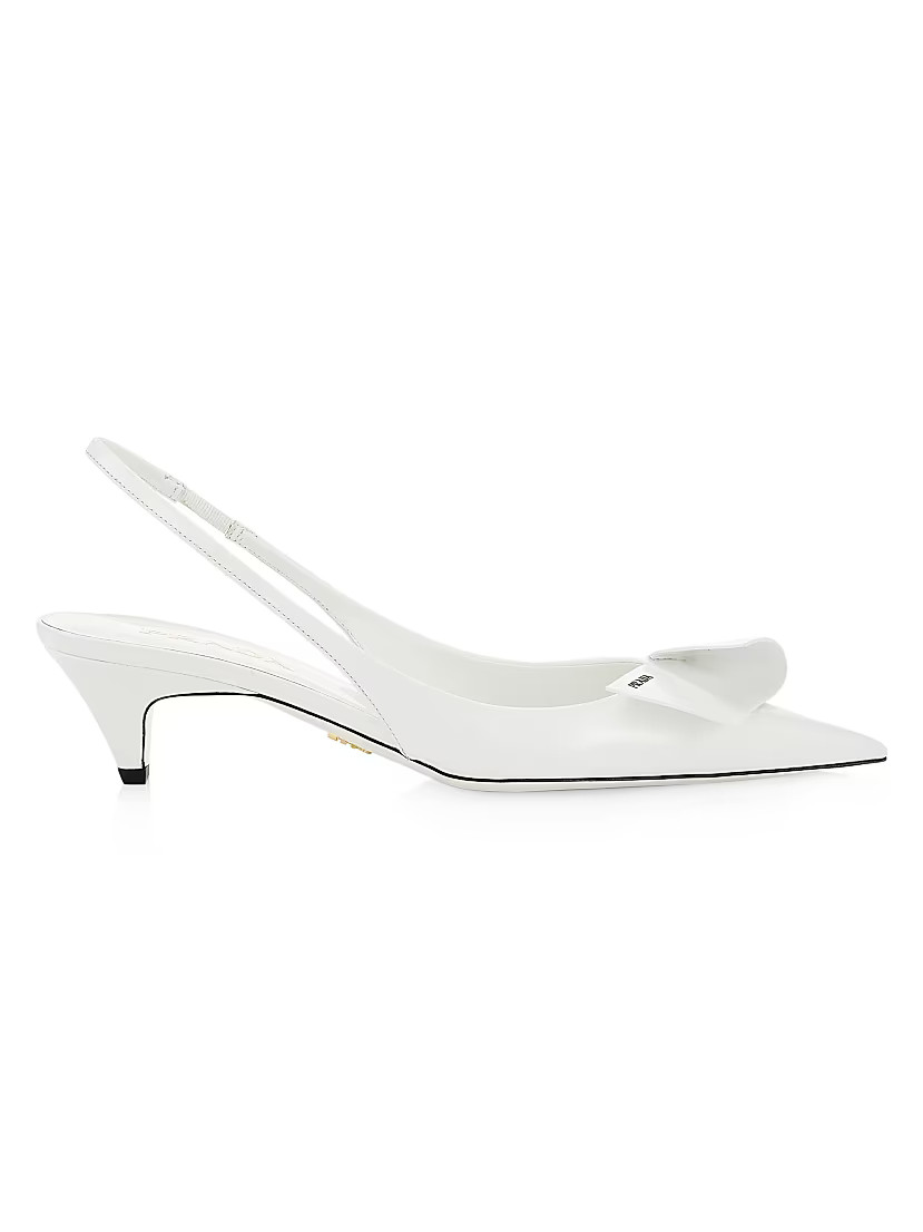 Half Bow 45MM Slingbacks | Saks Fifth Avenue