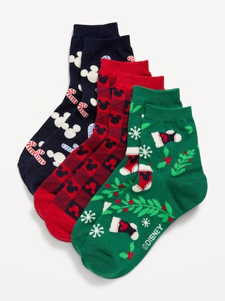 Disney© 3-Pack Novelty Quarter Crew Socks for Women | Old Navy (CA)