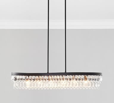Clarissa Modern Wave Chandelier | Pottery Barn (US)