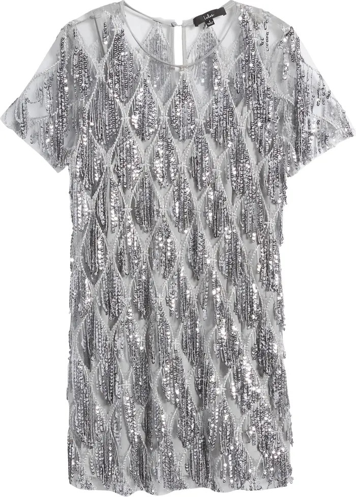 Lulus On the Dance Floor Sequin Fringe Cocktail Minidress | Nordstrom | Nordstrom