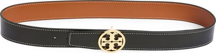 Tory Burch 1.5-Inch Miller Smooth Leather Reversible Logo Belt | Nordstrom | Nordstrom