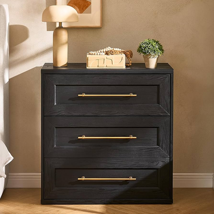 mopio Blake 3 Drawer Dresser for Bedroom, Small Dresser & Chest of Drawers, Wood Dresser Organize... | Amazon (US)