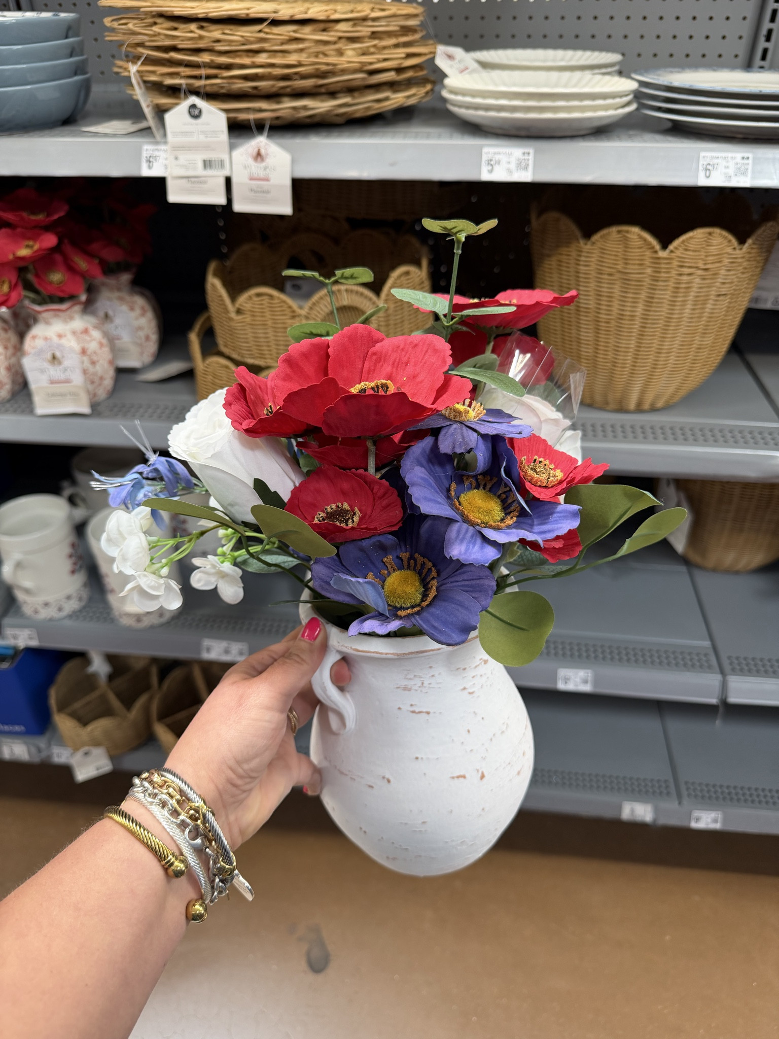 This faux flower arrangement is 10x better in real life than it looks online! Walmart 👏🏼👏🏼

#LTKHome