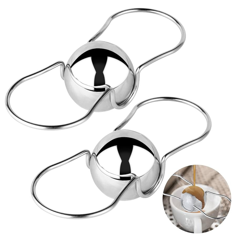 2 Pack Espresso Frozen Ball for Espresso Coffee, Stainless Steel Espresso Chilling Ball Espresso ... | Amazon (US)