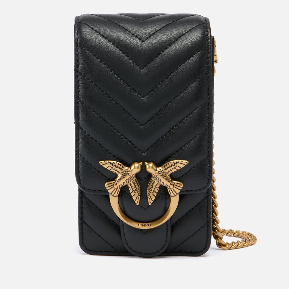 Pinko Love One Smart Chevron Leather Phone Bag | Mybag.com (Global) 