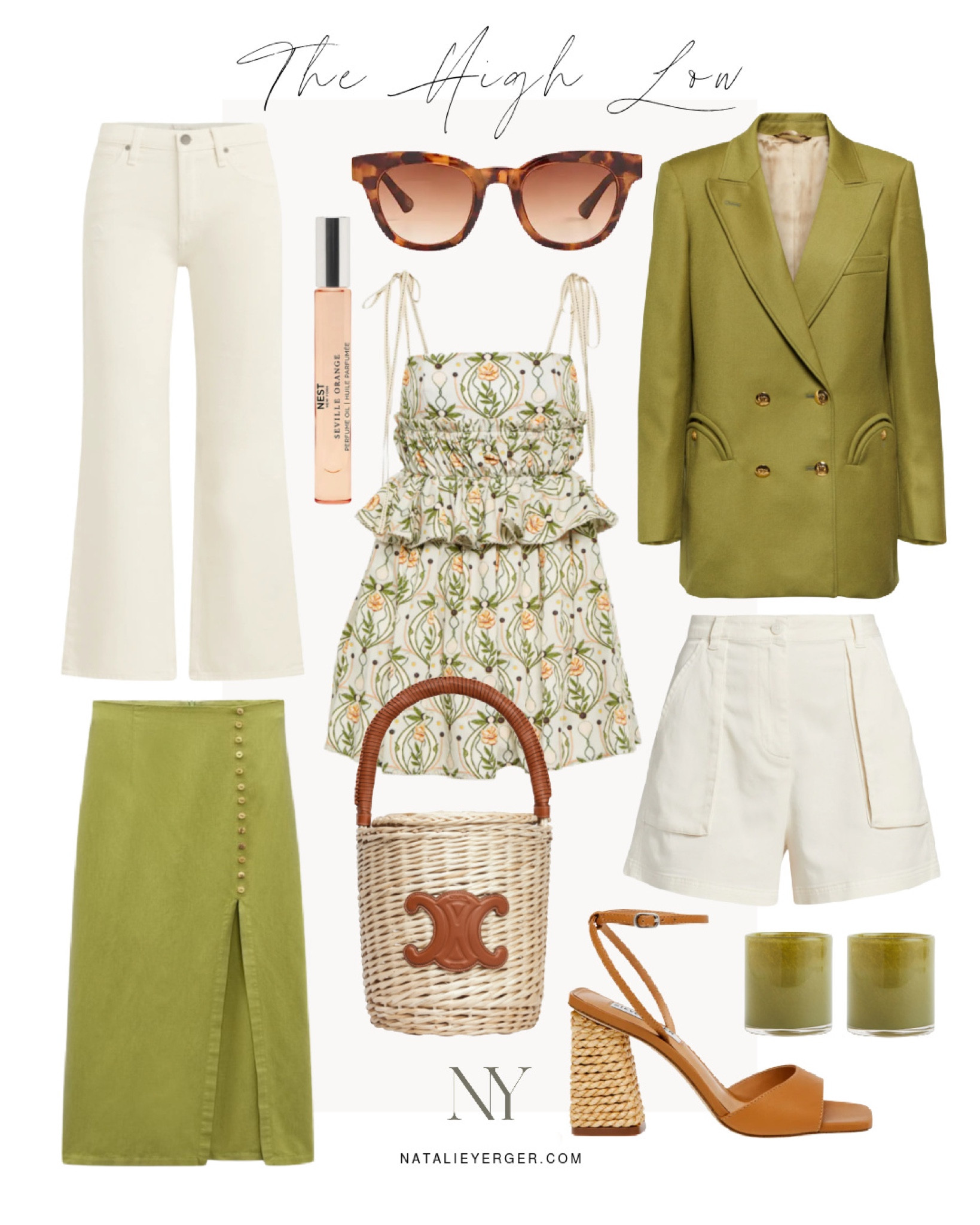 This week’s High/Low! 🤍 Loving this gorgeous Agua Bendita dress for a getaway, and you could pair this color palette with fall textures (suede, leather) and darker browns for a fall transitional look. 

Zara Skirt number is: 8063/708
Celine Bag number (similar also linked) is: 190042FDA.04LU 

#LTKSeasonal #LTKFind #LTKunder100