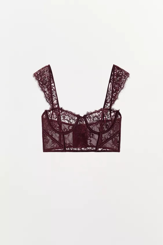LACE UNDERWIRED BRA | Zara UK