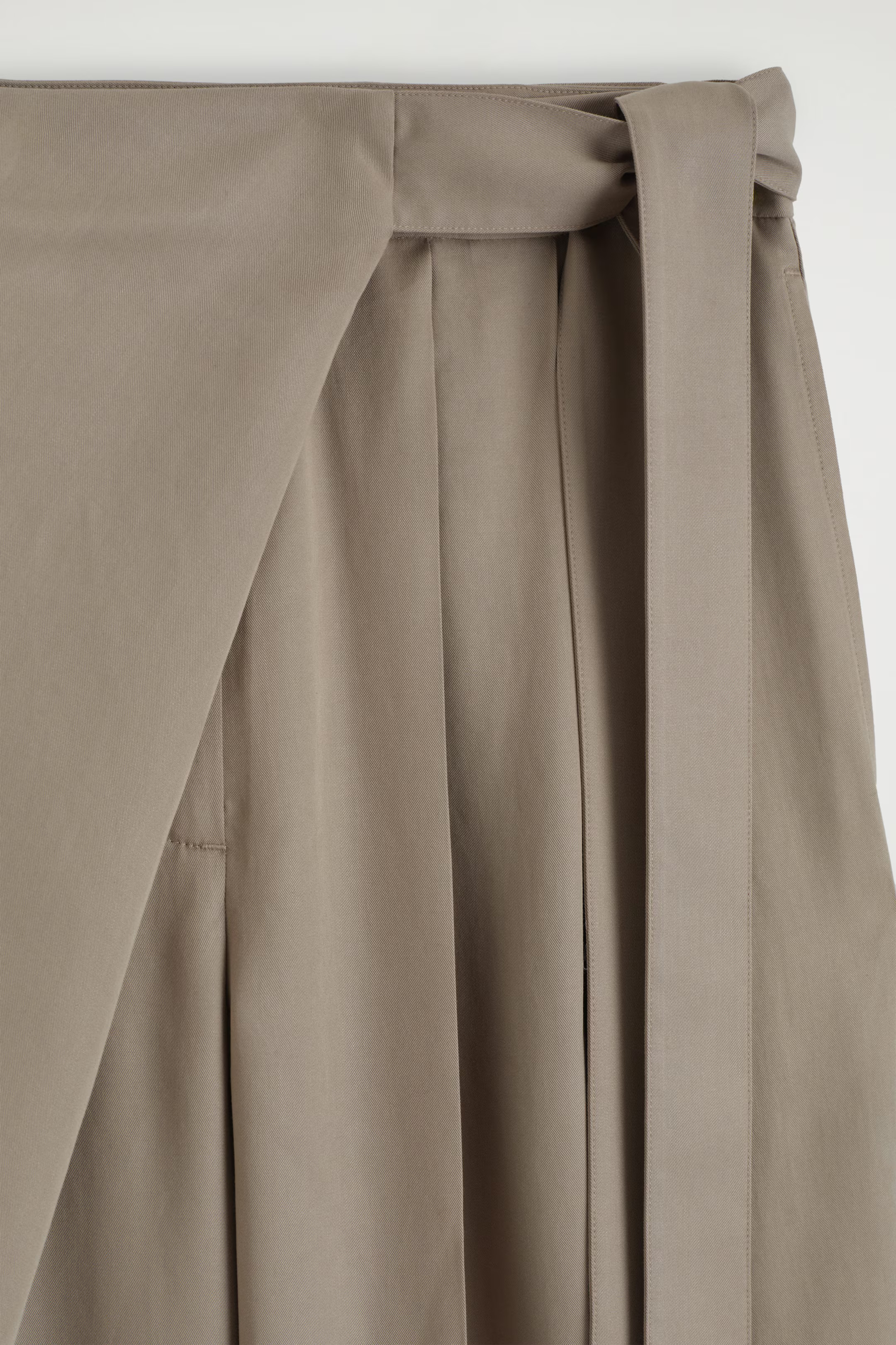 FLUID WRAP-FRONT TROUSERS - MOLE | COS | COS UK