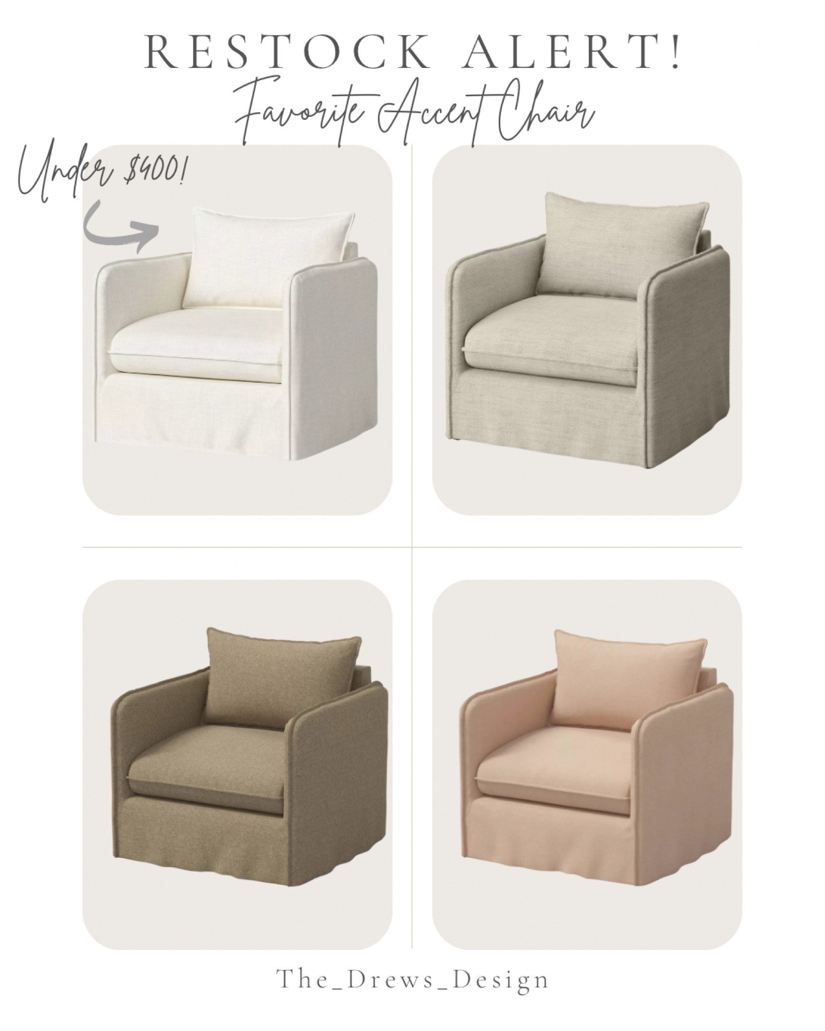 Shop this favorite slipcovered look accent chair from Target! Restocked but not for long! 

#LTKhome #LTKSeasonal #LTKstyletip