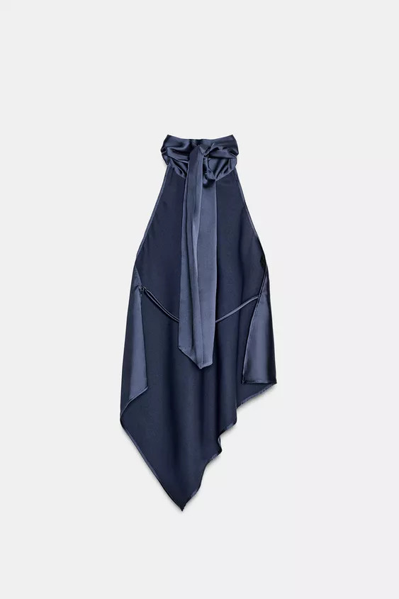 ASYMMETRIC HALTER TOP | Zara US