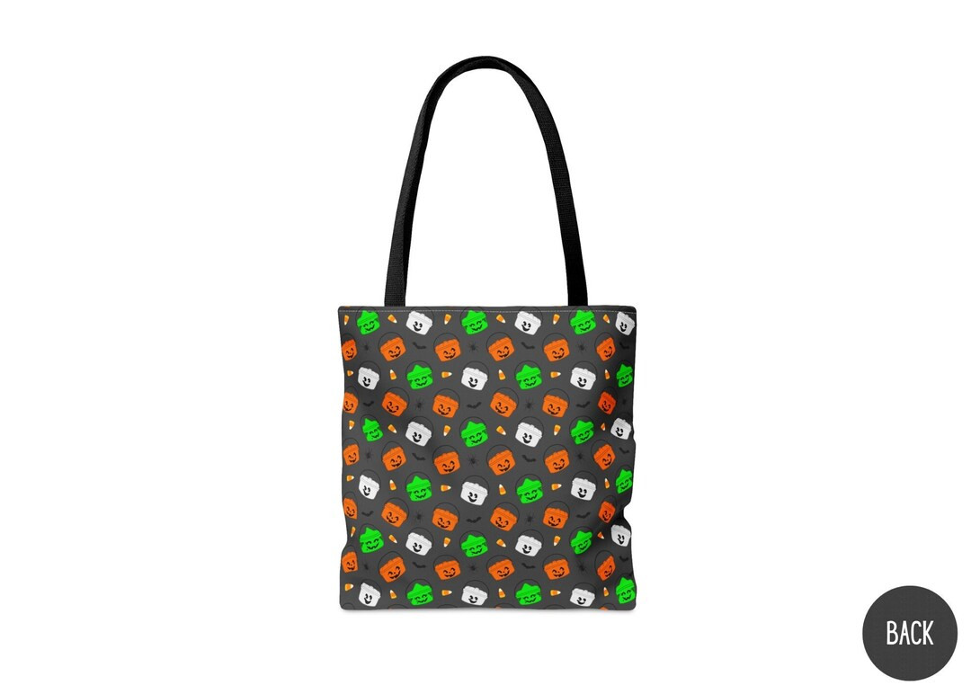 Halloween Bucket Tote, Cute Spooky Season Pumpkin Ghost Witch Boo Meal Pail Design, Trick or Trea... | Etsy (US)