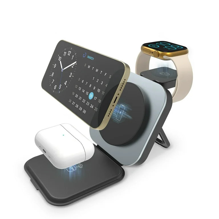 3-in-1  Magnetic Wireless Charger for Smartphone, Apple Watch and AirPods | Walmart (US)