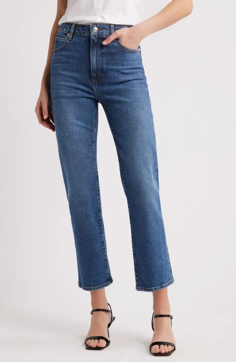 The Ruler High Waist Ankle Straight Leg Jeans | Nordstrom
