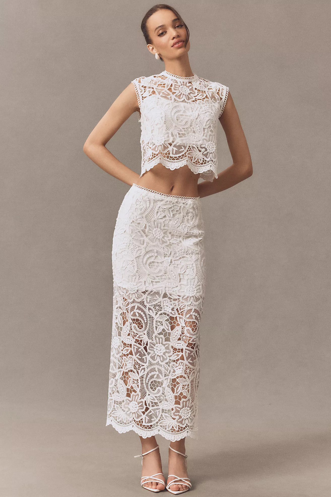 Sabina Musayev Lyon Lace Maxi Skirt | Anthropologie (US)