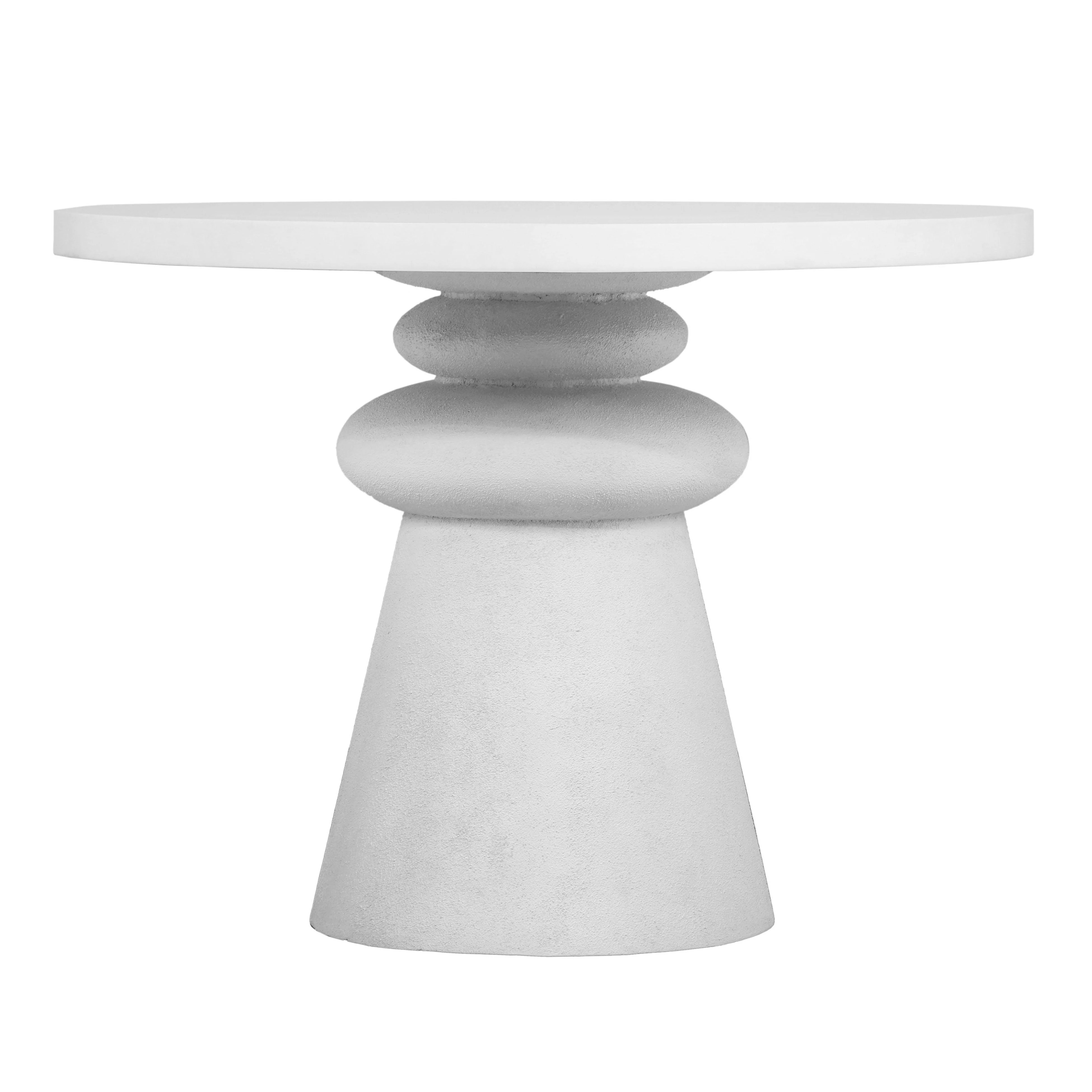 Lupita 42" White Round Dinette Table | TOV Furniture