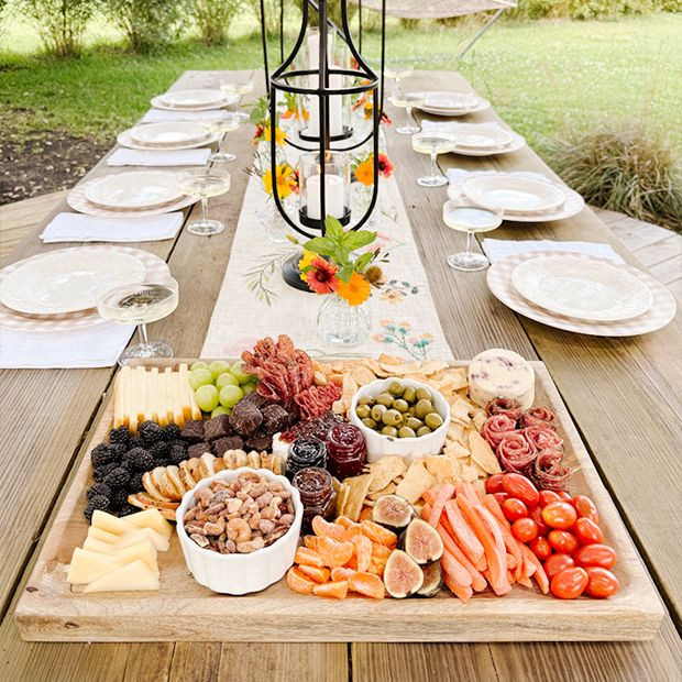 Laser Etched Charcuterie Serving Board | Antique Farm House