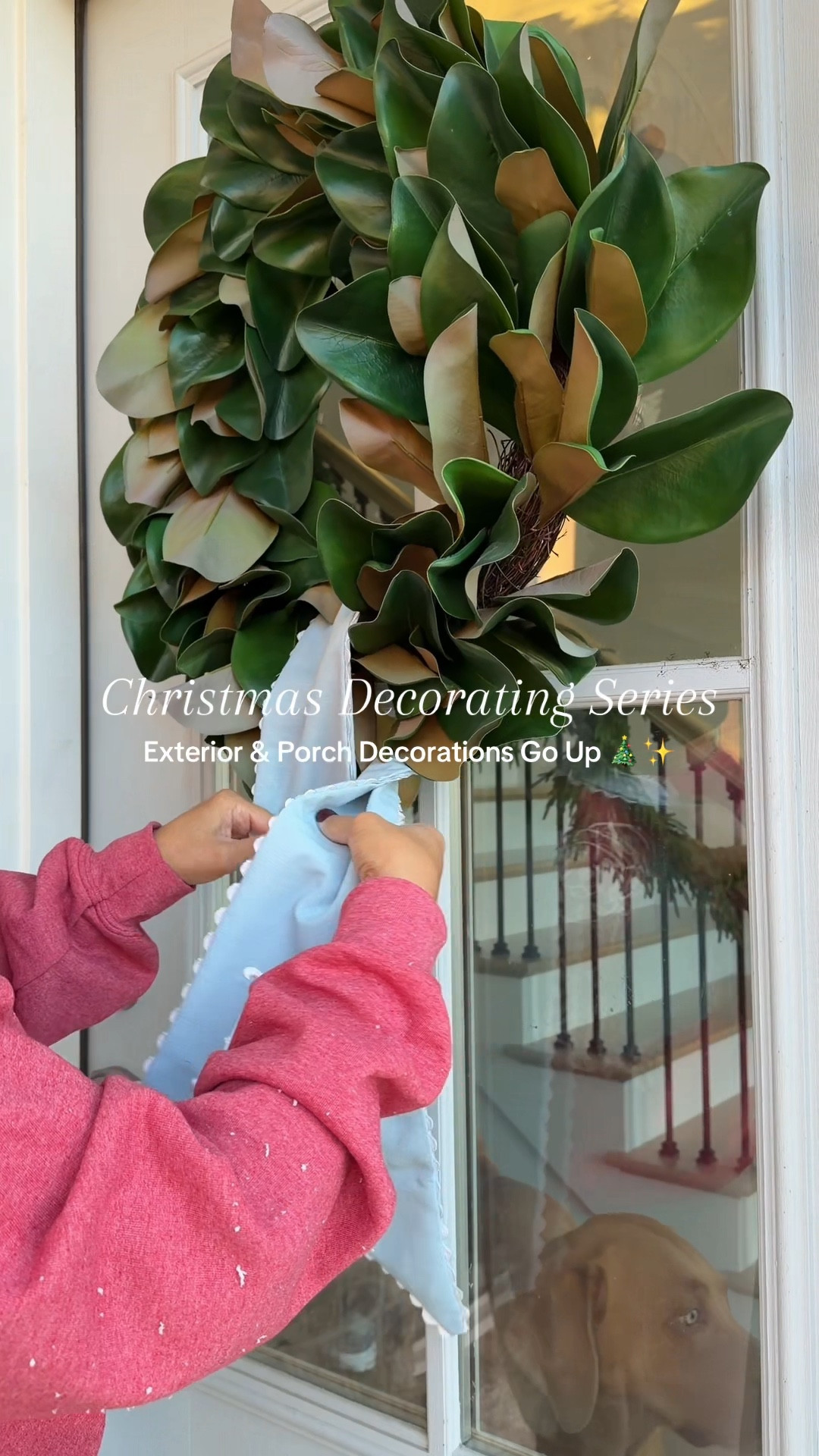 Christmas Decorating 🎄✨
Today we’re moving outside — bringing the magic to the front porch!
Just getting the exterior pieces in place… the wreaths, garlands, and little touches that make the whole house feel festive from the moment you pull in the driveway. 

#LTKSeasonal #LTKHoliday #LTKHome