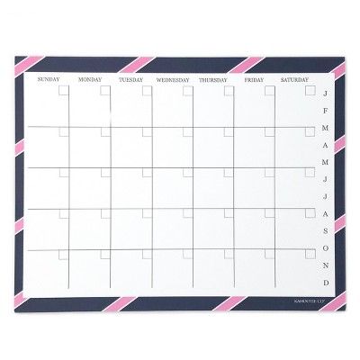 Monthly Calendar Notepad 8.5"x11" Navy- Kahootie Co | Target
