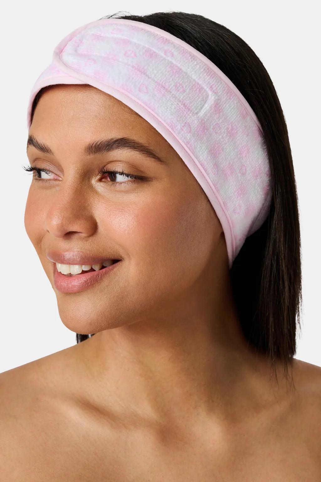 Gingham Hearts Spa Headband | Roller Rabbit