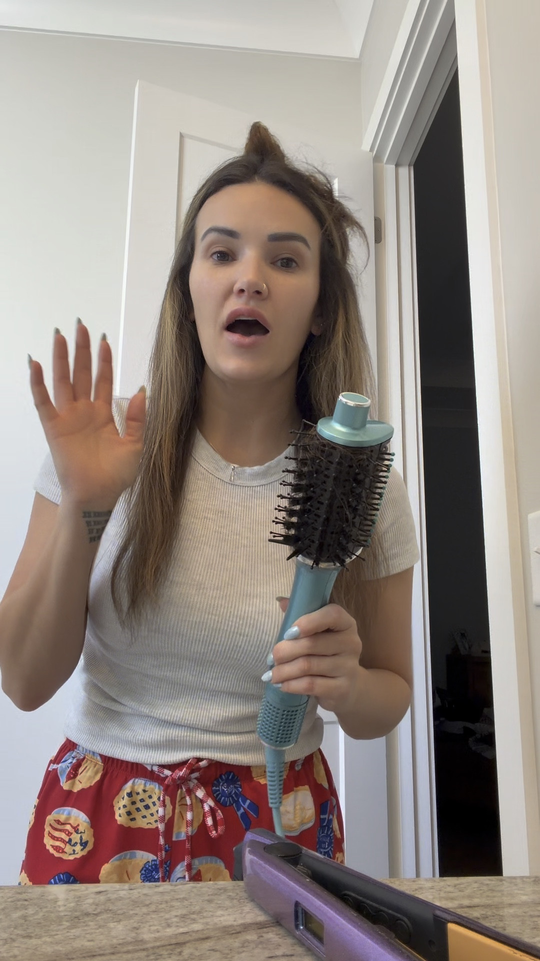 The best blow dry brush for any hair texture but especially for curly/ frizzy hair! This gets my hair so smooth without a flatiron and I have super frizzy curly hair!

#LTKGiftGuide #LTKselfcare #LTKBeauty