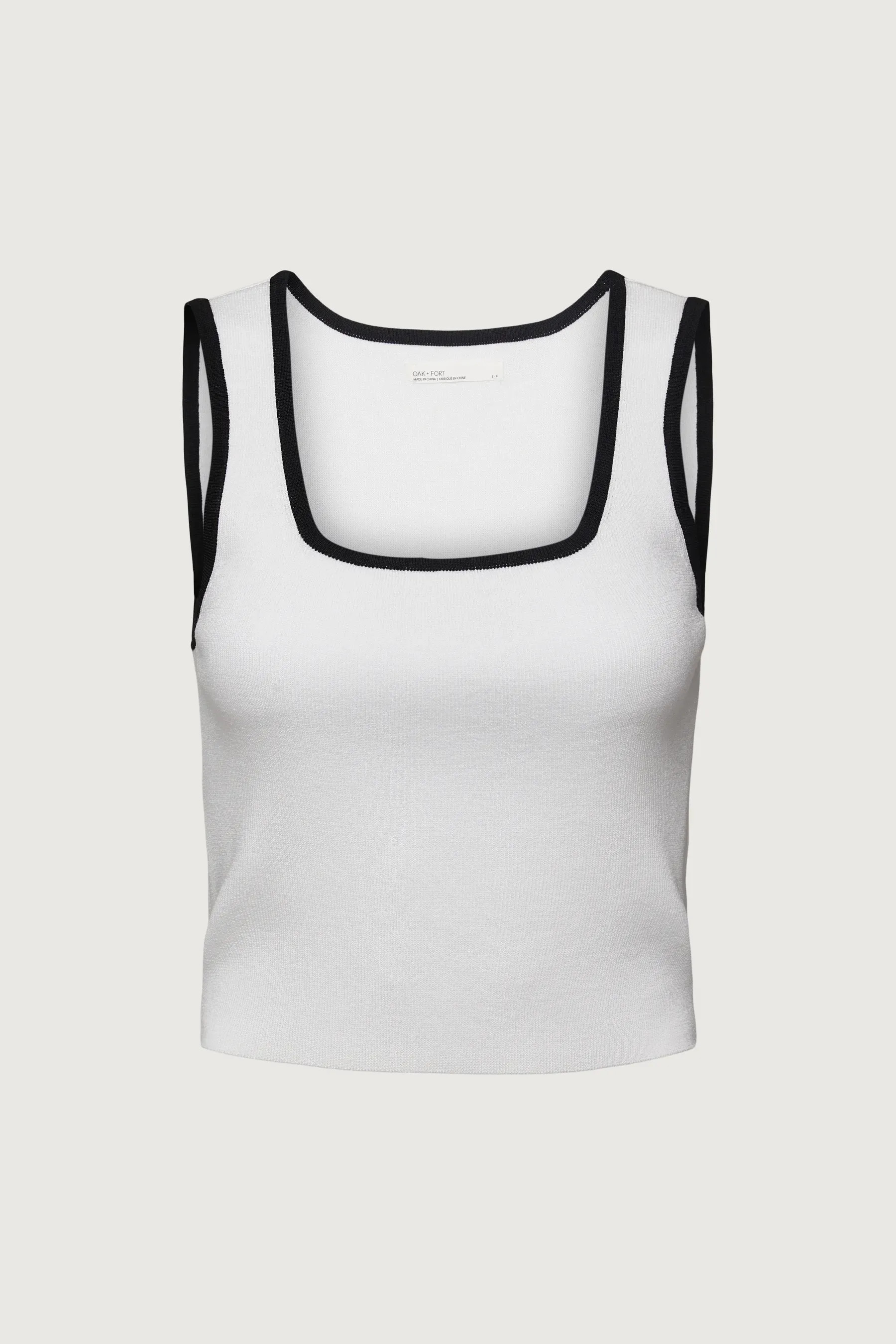 CROPPED SWEATER TANK | OAK + FORT