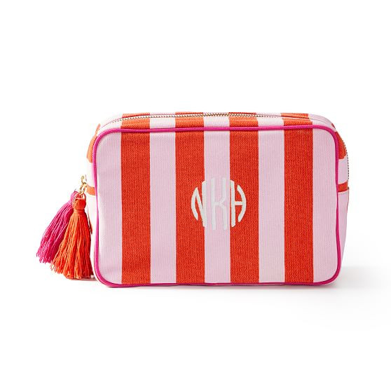 Cabana Stripe Travel Pouch | Mark and Graham