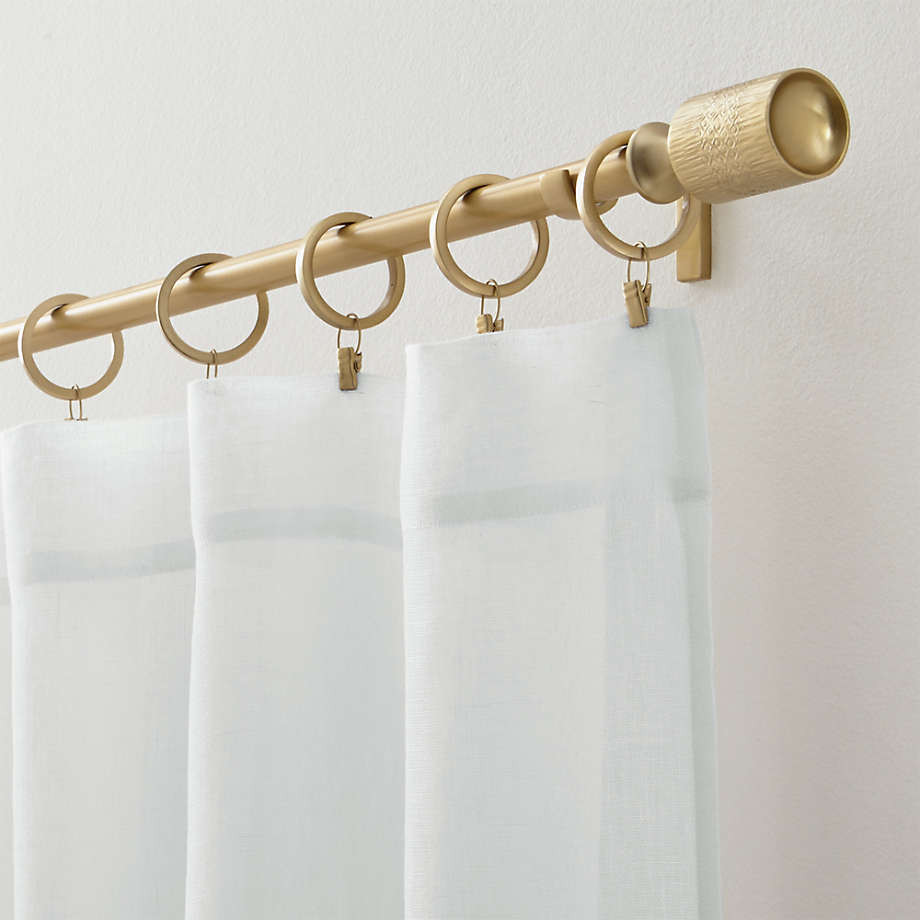 White Linen Sheer 52"x108" Curtain Panel + Reviews | Crate & Barrel | Crate & Barrel