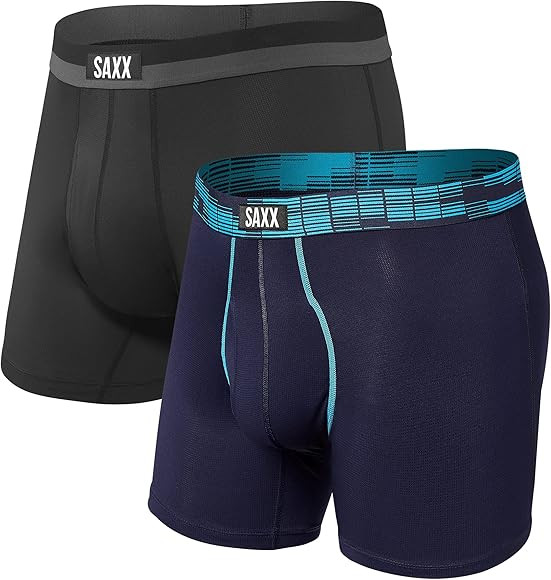 SAXX Men's Underwear - Sport Mesh Boxer Brief - 2 Pack | Amazon (US)