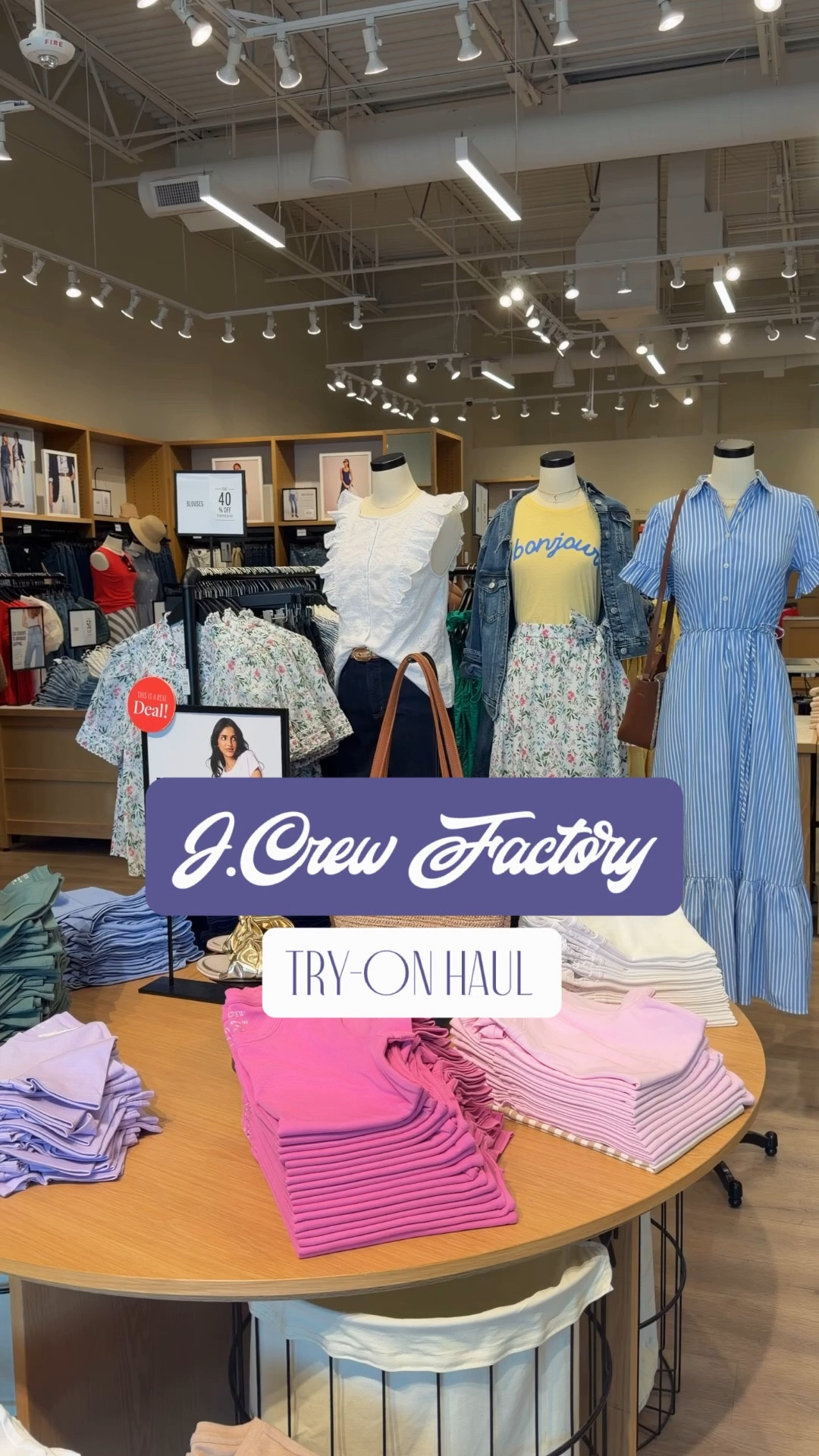 Everything I tried on @J.Crew Factory today!!! I absolutely ADORE their new spring collection - so many of these pieces came home with me!! 

#LTKvlog #LTKdayinmylife #LTKSaleAlert