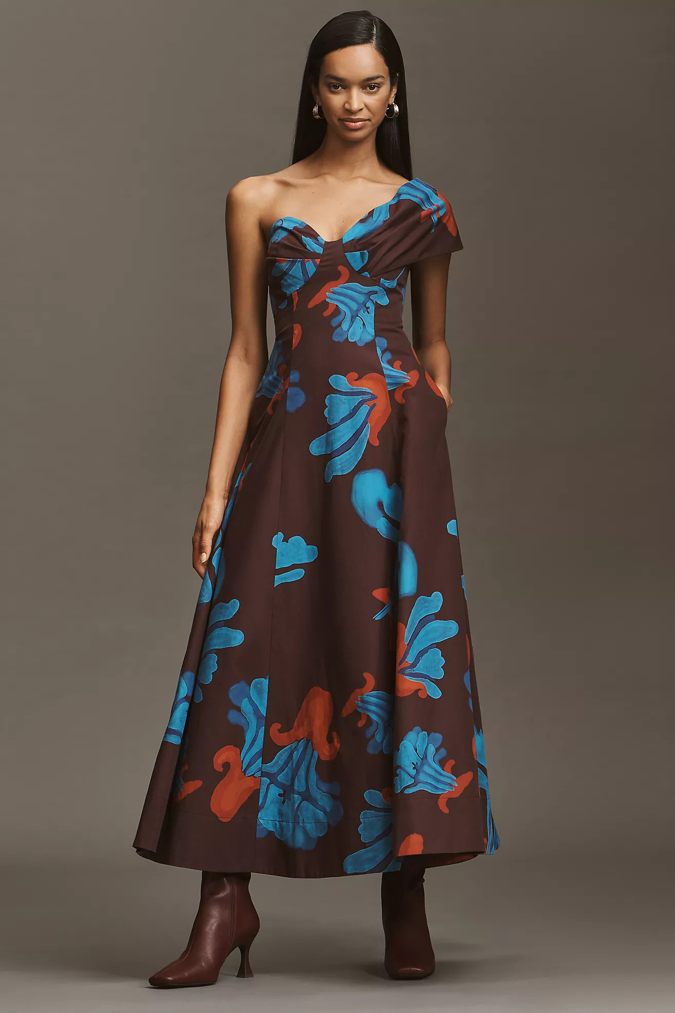 De Loreta Naranjo Off-Shoulder Maxi Dress | Anthropologie (US)