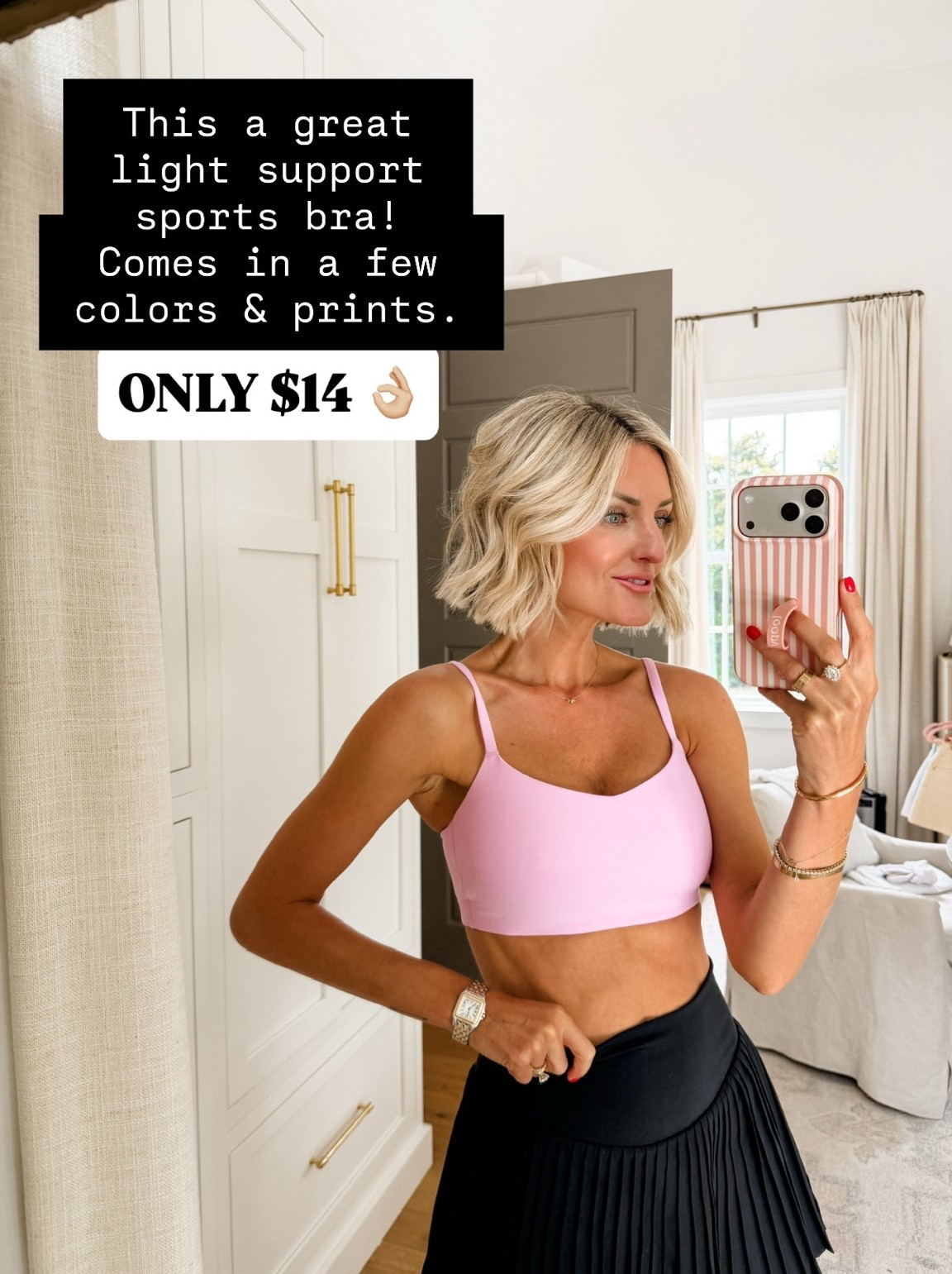 Run to grab this sports bra on sale! Wearing M.

Loverly Grey, Target find, Target fashion, sale alert, sports bra, activewear, athleisure

#LTKootd #LTKActive #LTKSaleAlert