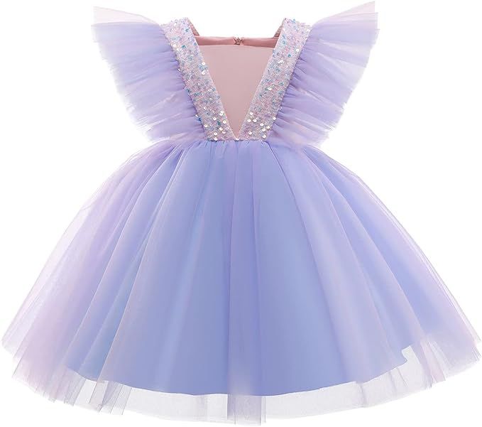 Nileafes Flower Girl Princess Dresses Birthday Party Ball Gown | Amazon (US)