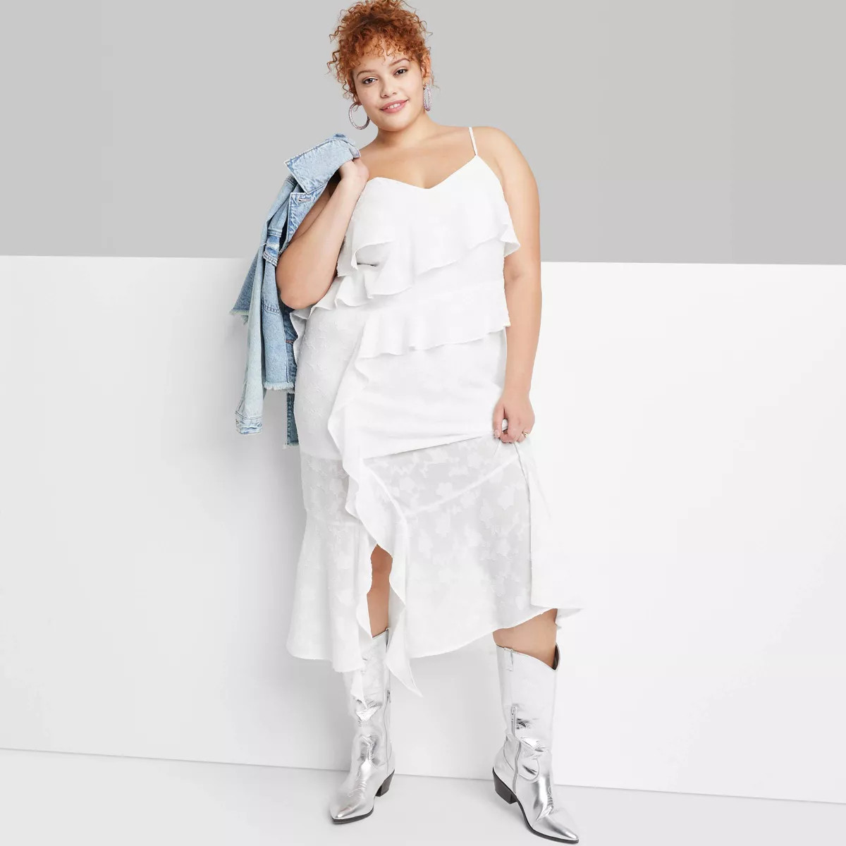 Women's Ruffle Midi Dress - Wild Fable™ | Target