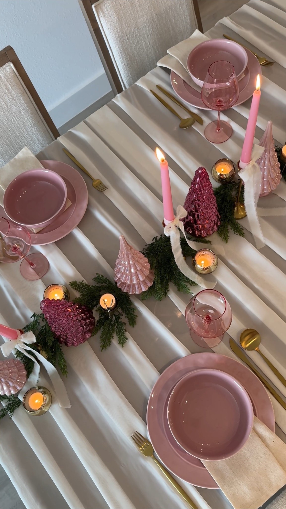 A pink Christmas Tablescape 🎀🌲

#LTKSeasonal #LTKHoliday #LTKHome