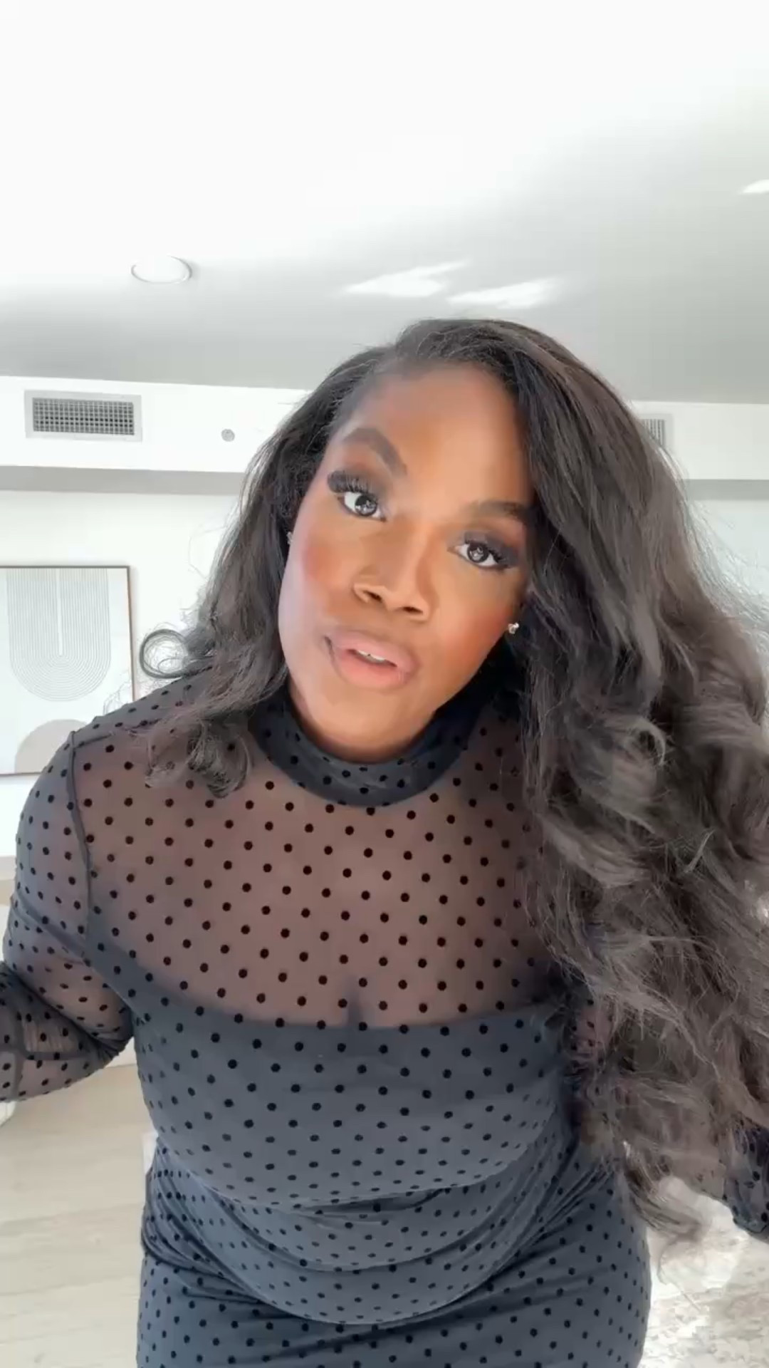 How fun is this mini dress?? Loving the open back detail and sheer neckline 🤏🏾🤏🏾

Abercrombie is Up to 40% Off Almost Everything

This would be so cute styled with tights for a holiday party look

Size: L 

Holiday dress, holiday outfit, mini dress, long sleeve dress, polka dots, mesh dress, curvy girl fashion, black mini dress, Emmy Petit 

#LTKSaleAlert #LTKHoliday #LTKMidsize