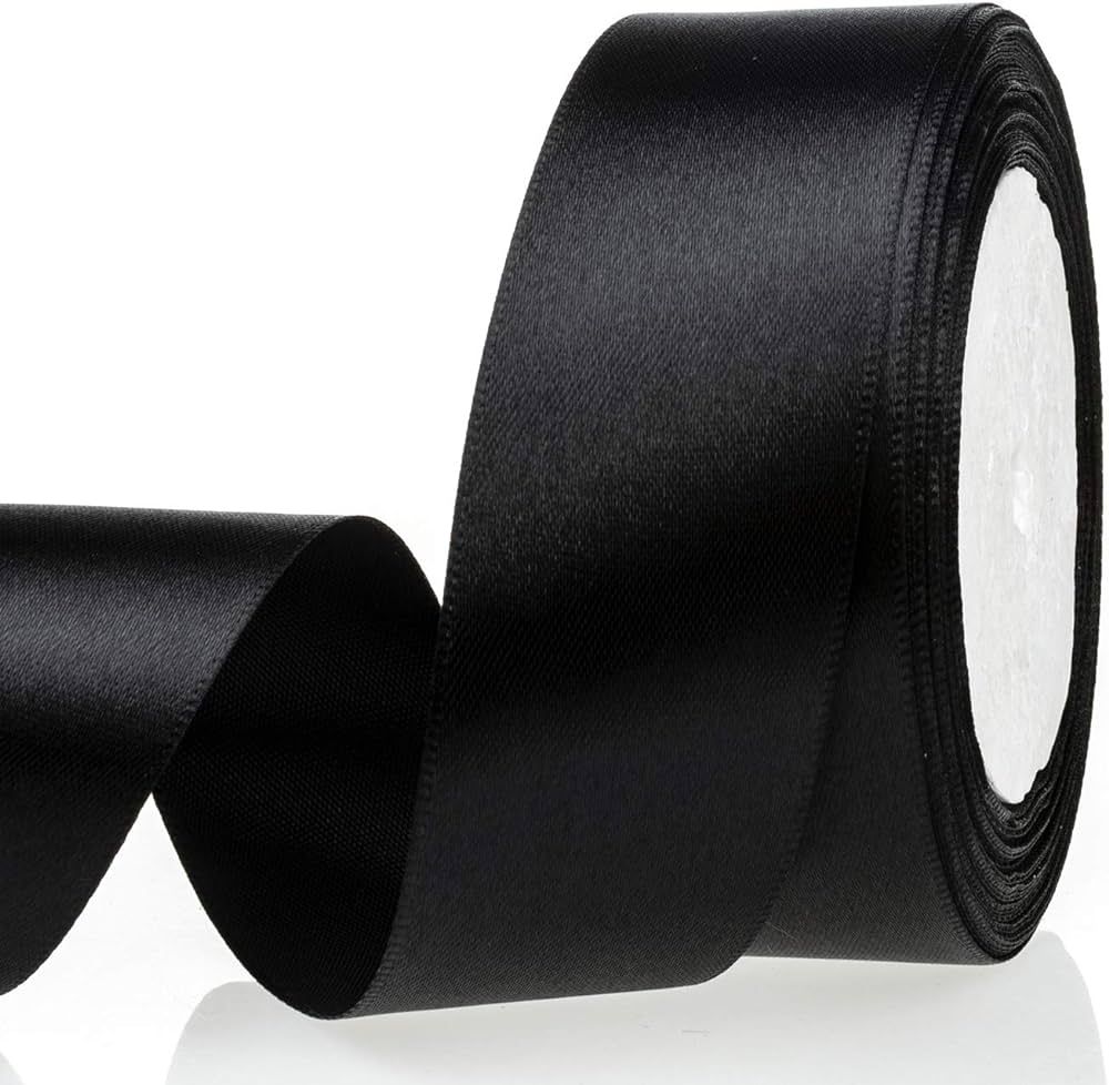 ATRBB 25 Yards 1-1/2 inch Wide Satin Ribbon Perfect for Wedding,Handmade Bows and Gift Wrapping(B... | Amazon (US)