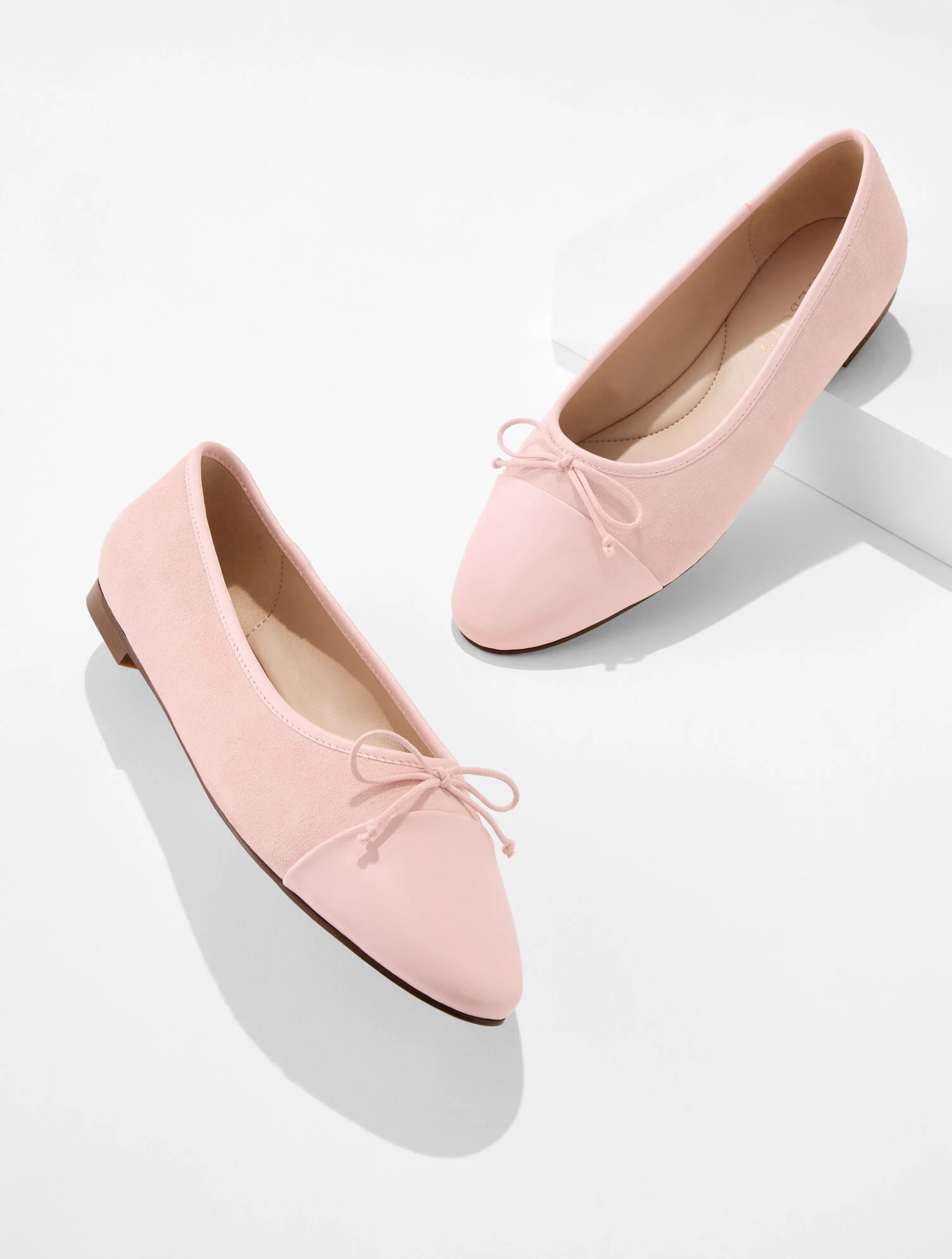 Ansly Nappa Suede Ballet Flats | Talbots