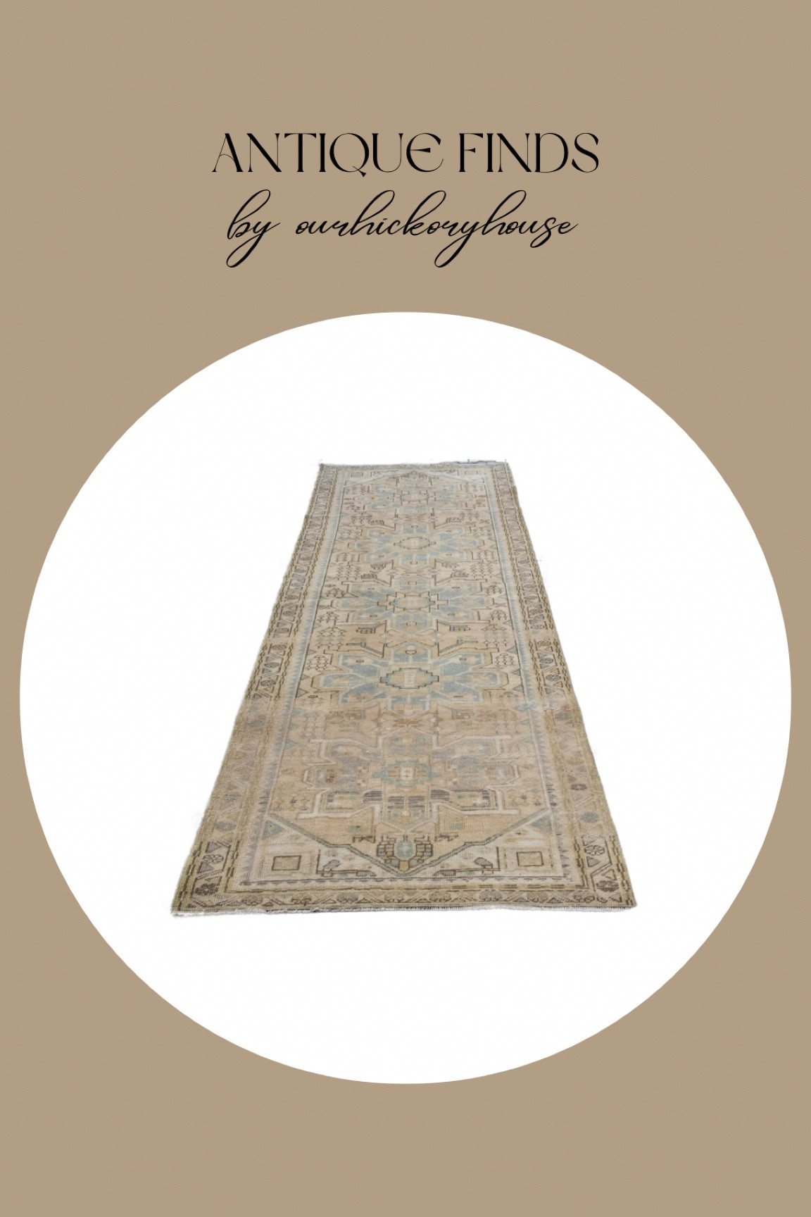 A beautiful, neutral vintage runner for your kitchen or hallway. Love the pop of blue!

#LTKhome #LTKstyletip