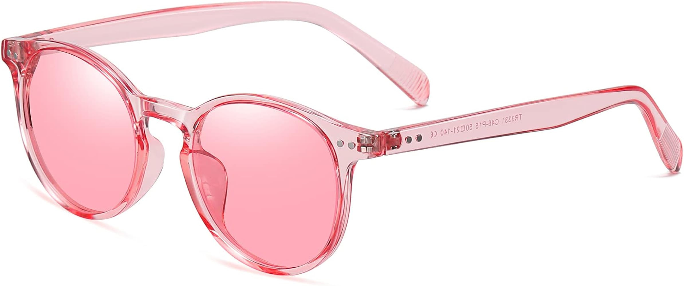 FUZHITIAN Retro Round Polarized Sunglasses for Women Men Circle Frame UV400 Lenses | Amazon (US)