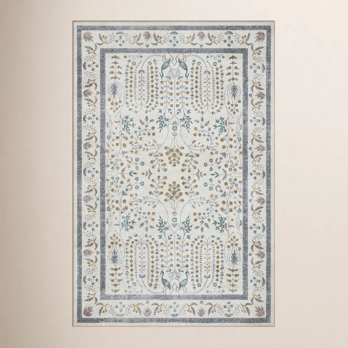 Rifle Paper Co. x Loloi Maison Wisteria Cream Rug | Wayfair North America