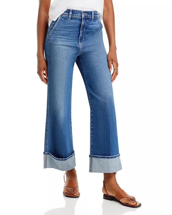 The Trixie High Rise Wide Leg Cuffed Ankle Jeans in First Bite | Bloomingdale's (US)