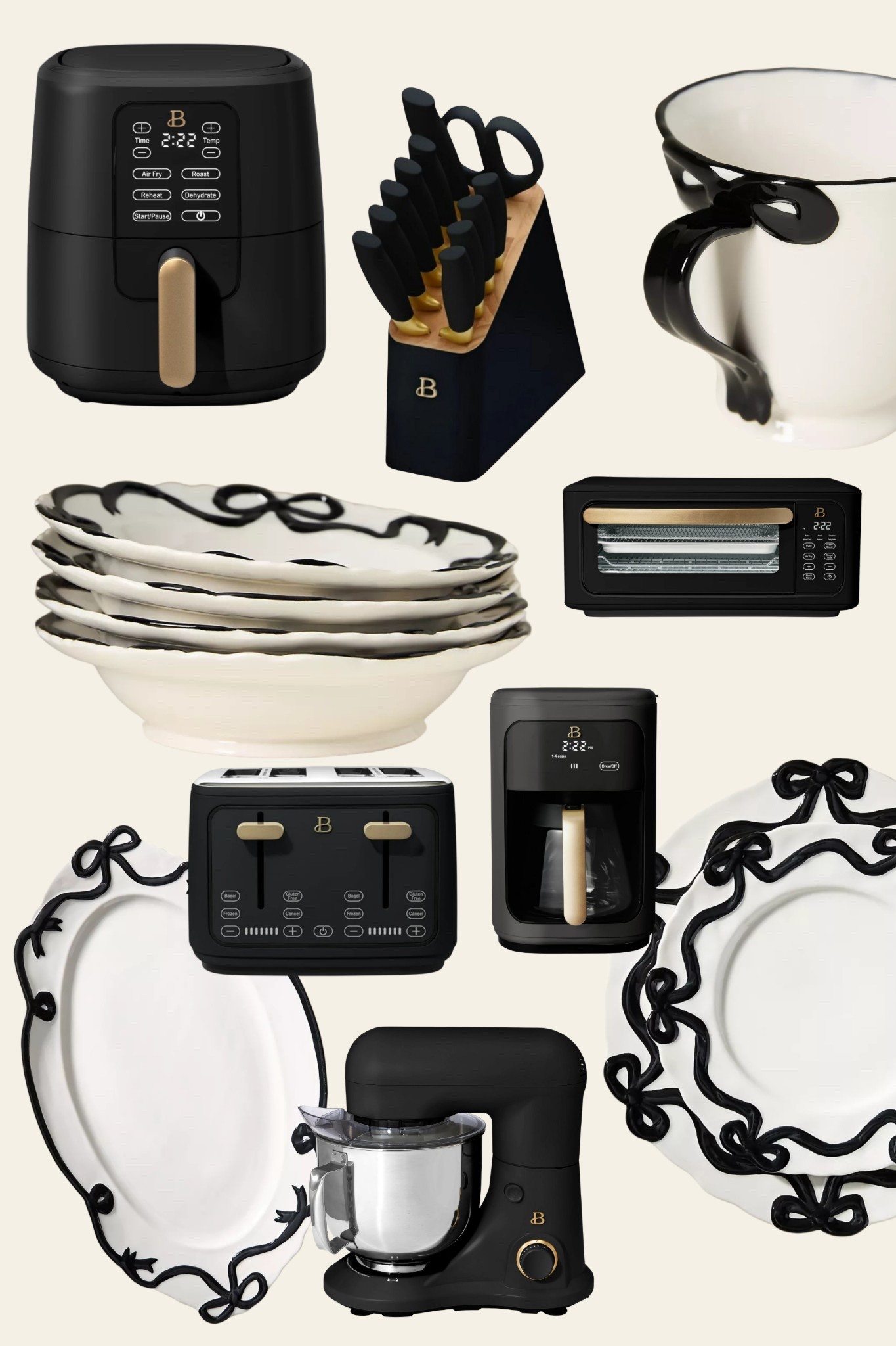 Modern Black & White Kitchen Style with Anthropologie + Drew Barrymore Black Appliances

black and white kitchen, modern kitchen decor, Anthropologie dinnerware, black and white bowls, stylish kitchen bowls, monochrome kitchen, Drew Barrymore kitchen collection, Beautiful by Drew Barrymore, black kitchen appliances, Walmart kitchen finds, sleek kitchen setup, minimal kitchen aesthetic, modern farmhouse style, black toaster, black air fryer, designer kitchen vibes, bold kitchen accents, high contrast kitchen design, elegant kitchen essentials, curated kitchen style, kitchen inspiration 2025

#LTKHome