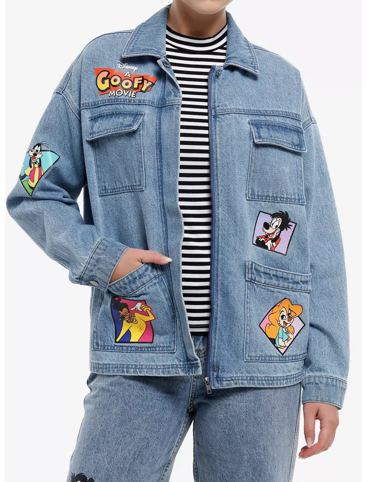Her Universe Disney A Goofy Movie Characters Girls Denim Jacket | Hot Topic