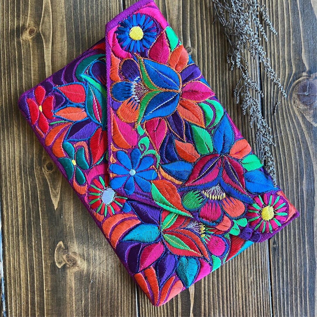 Handmade Embroidered Floral Clutch, Crossbody Bag | Etsy (US)