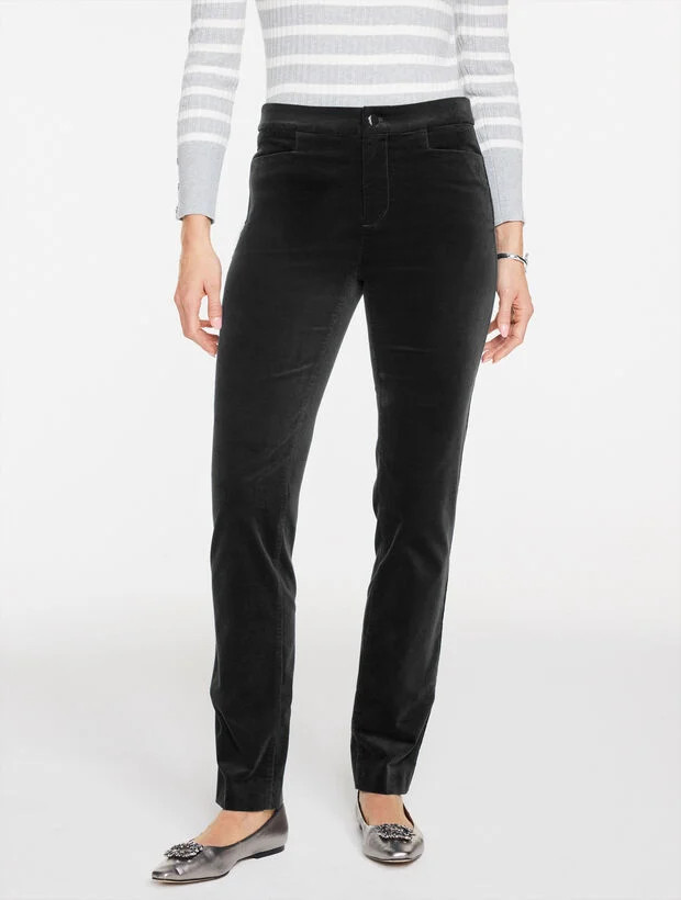 Straight Leg Velveteen Pants | Talbots