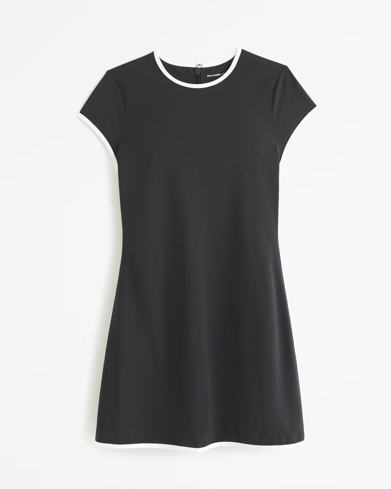 Short-Sleeve Traveler Mini Dress | Abercrombie & Fitch (US)