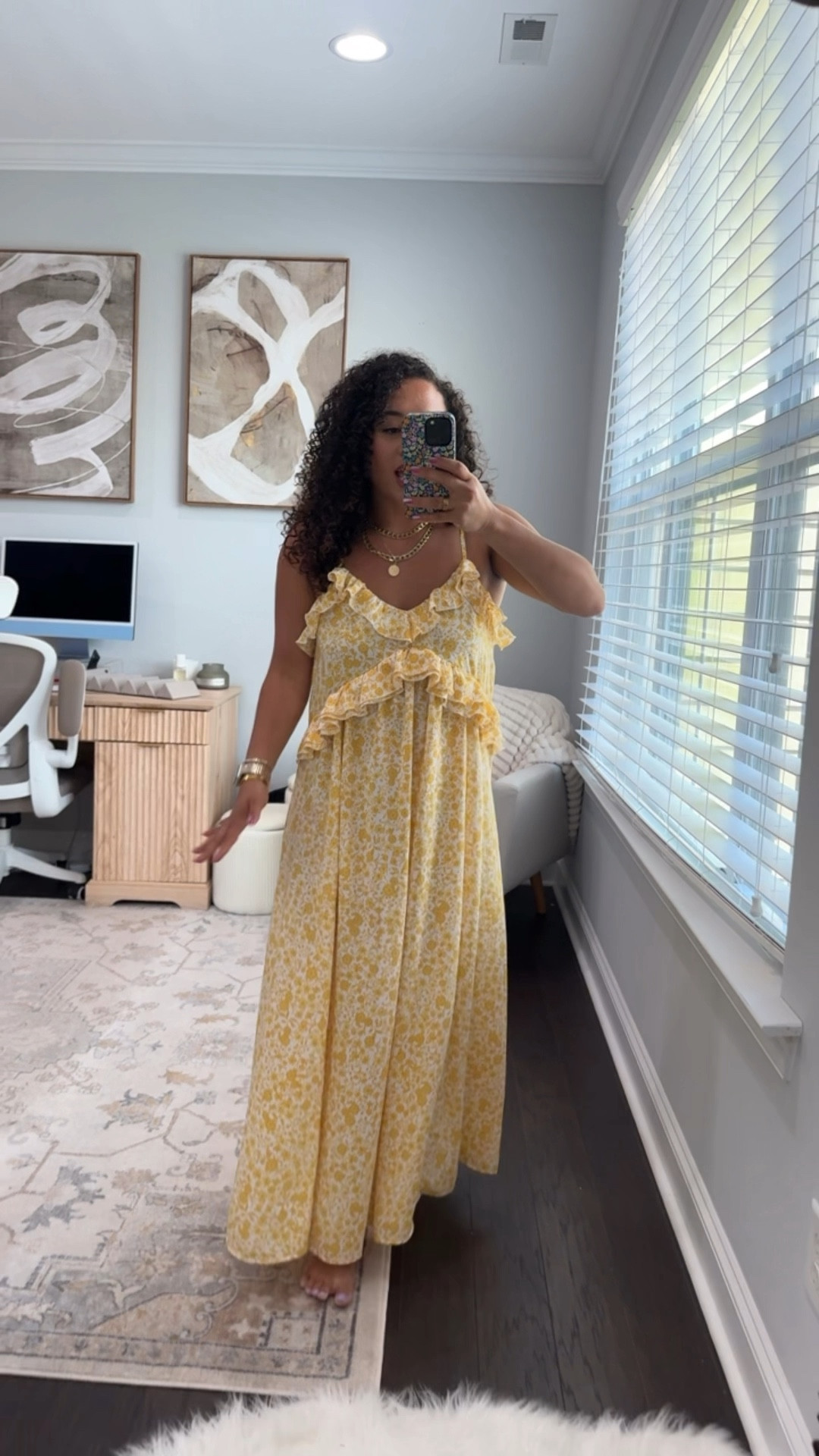 Love this old navy dress it is a thinner material so this color is a little see-through. I would probably go with a darker color option wearing a size medium. 

#LTKFindsUnder50 #LTKStyleTip #LTKSaleAlert