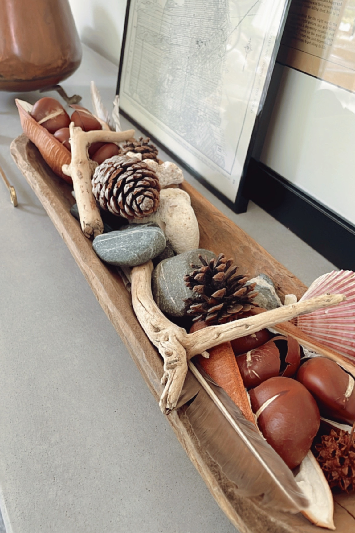 Dough bowl/Nature bowl 🙌🏻 #centerpiece #tabledecor #coffeetabledecor #consoletabledecor 

#LTKhome