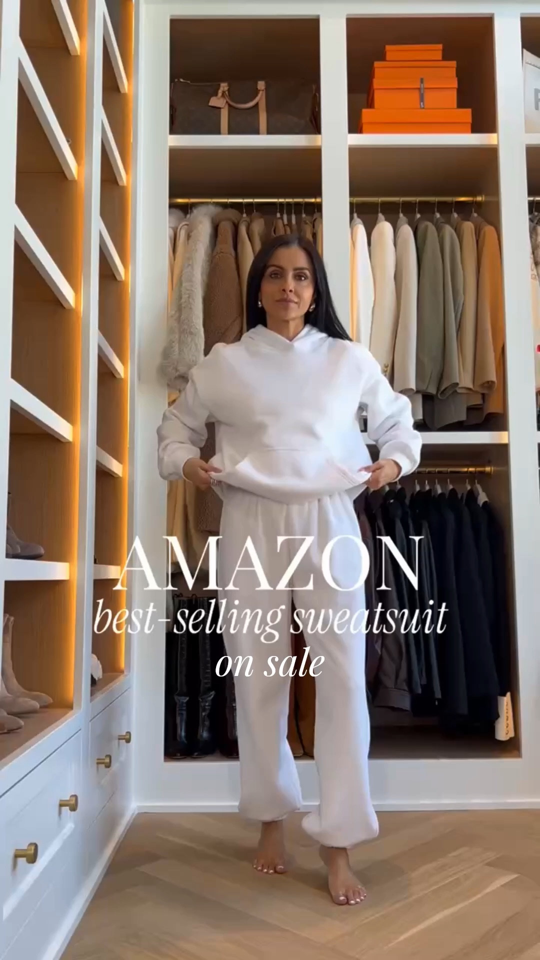 Amazon best selling sweatsuit under $60. Paired this lounge set with Nike suede sneakers and an oversized blazer from Zara. This an outfit I wear to transition from winter to spring. Also makes for a chic airport outfit, weekend outfit or errands.

Miamiamine, sweatpants, hoodie, Zara, Nike gray sneakers 



#LTKspring #LTKSaleAlert #LTKootd