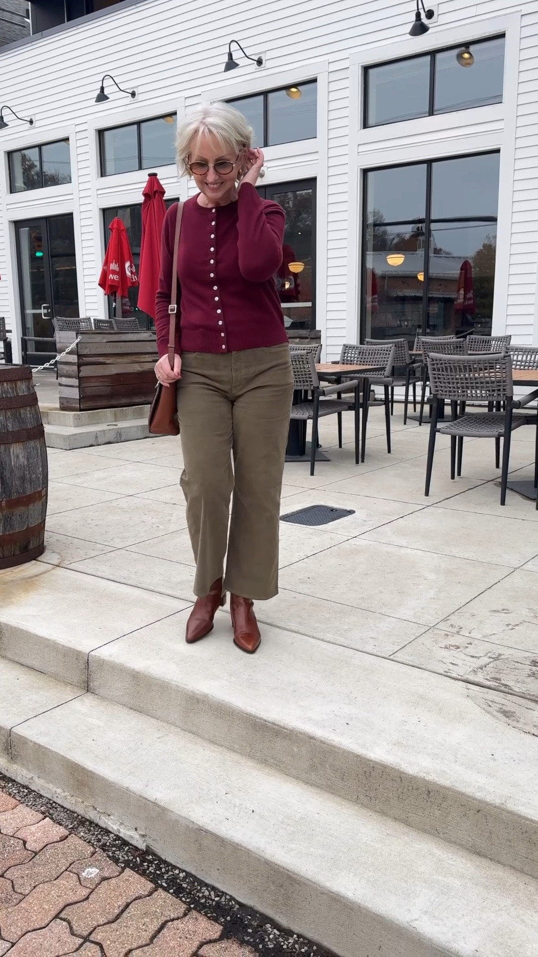 J.Crew has great corduroy jeans and they run true to size. These are a great holiday choice and go with everything…including my cashmere cardigan  

#LTKHoliday #LTKmomlife #LTKOver40